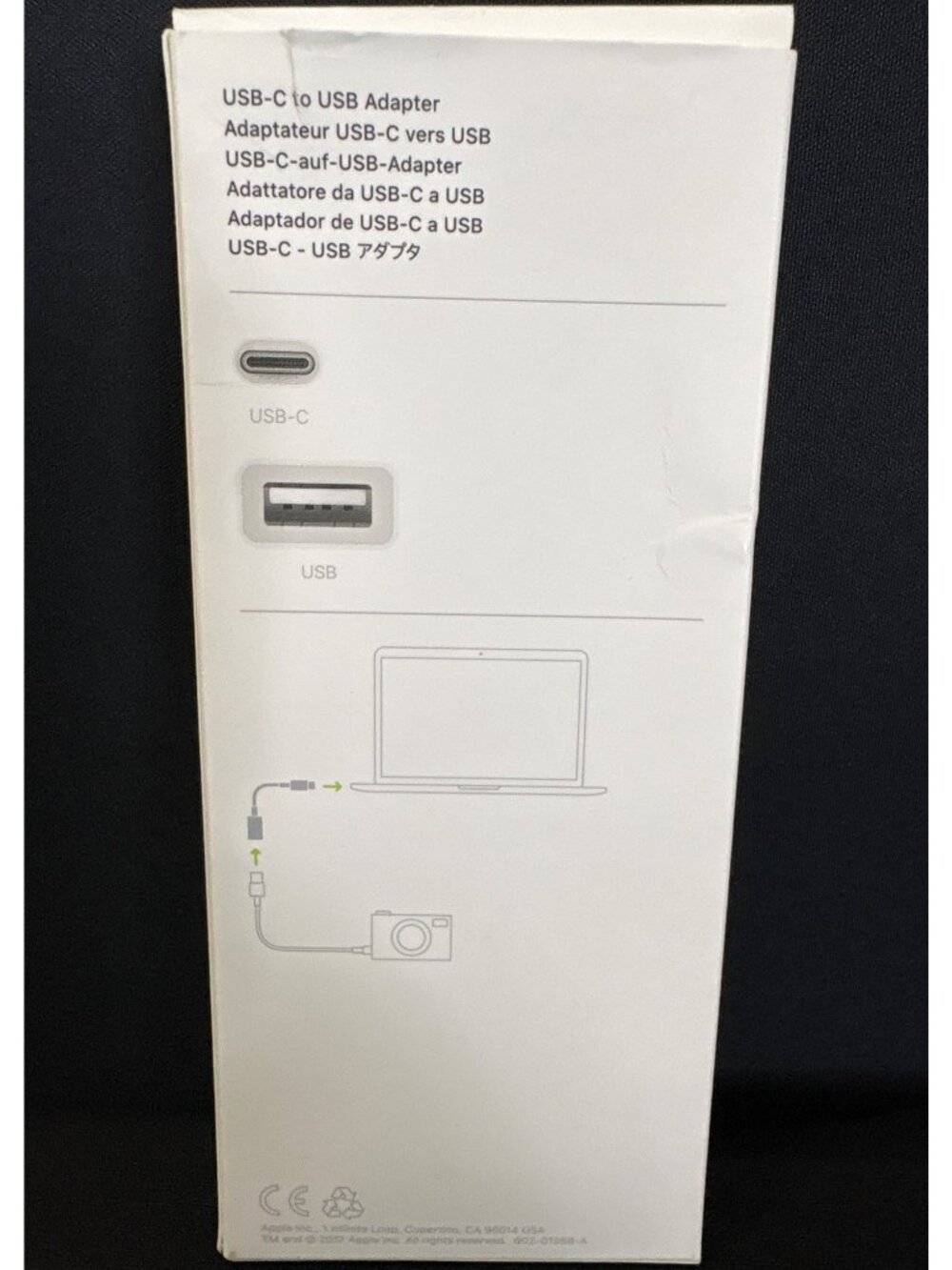 Apple USB-C To USB Adapter Original Box - Accessories MJ1M2AM/A EMPTY BOX ONLY - Picture 4 of 7